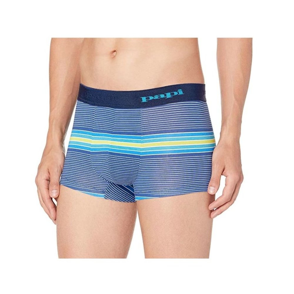 papi Men's Beachside Stripes Brazilian Trunk SIZE L Underwear NWOT